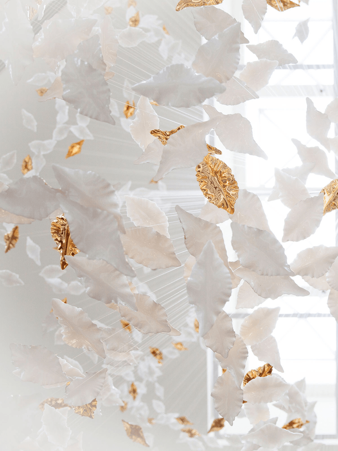 Leaf Twisted Sculptural Customize Chandelier