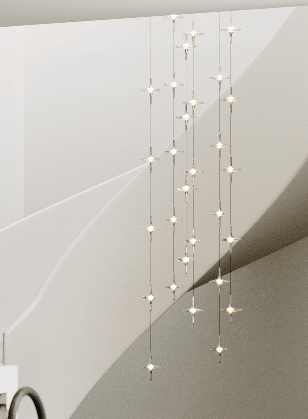 Starfall Staircase Chandelier
