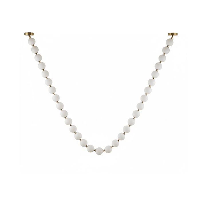 Pearl Glass Necklace Balls Chandelier