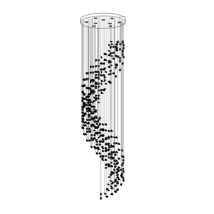 Raw Crystal Customize Chandelier