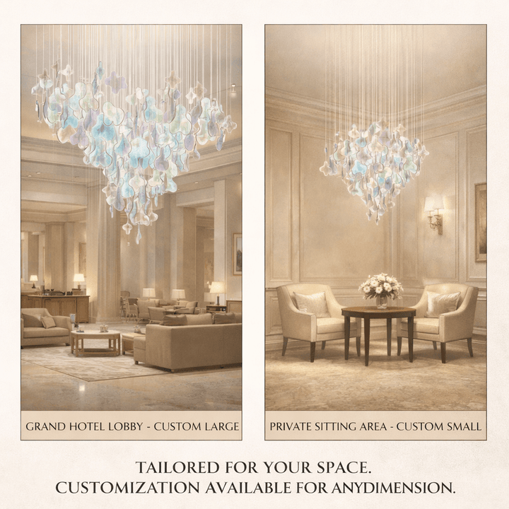 Iris Iridescent Blossom Chandelier