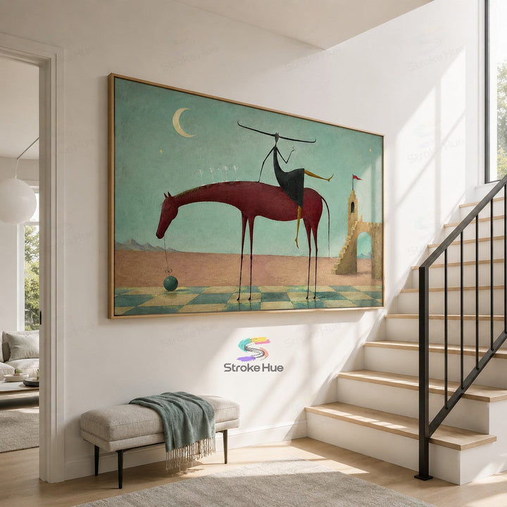 Moonlit Rider-Horse Painting