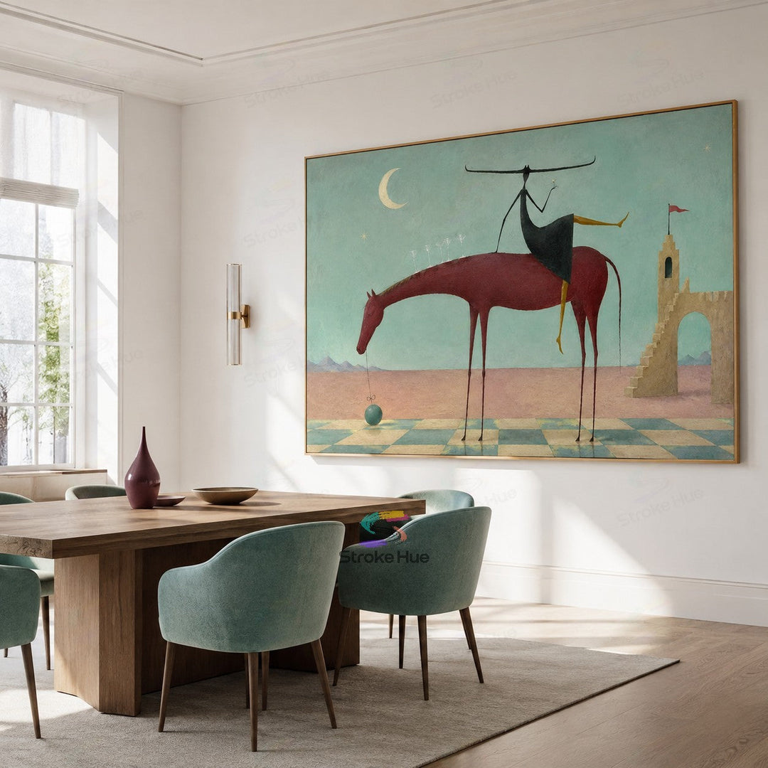 Moonlit Rider-Horse Painting