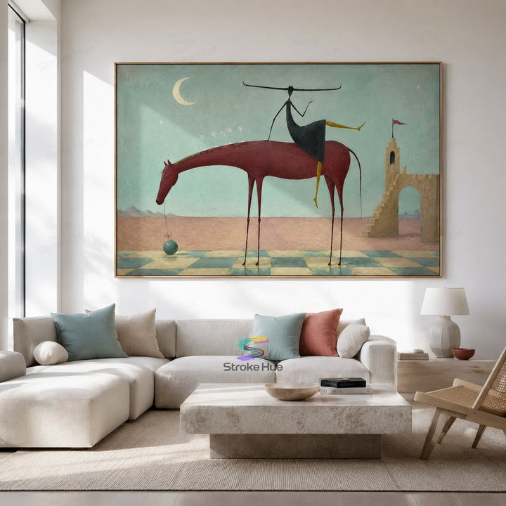 Moonlit Rider-Horse Painting