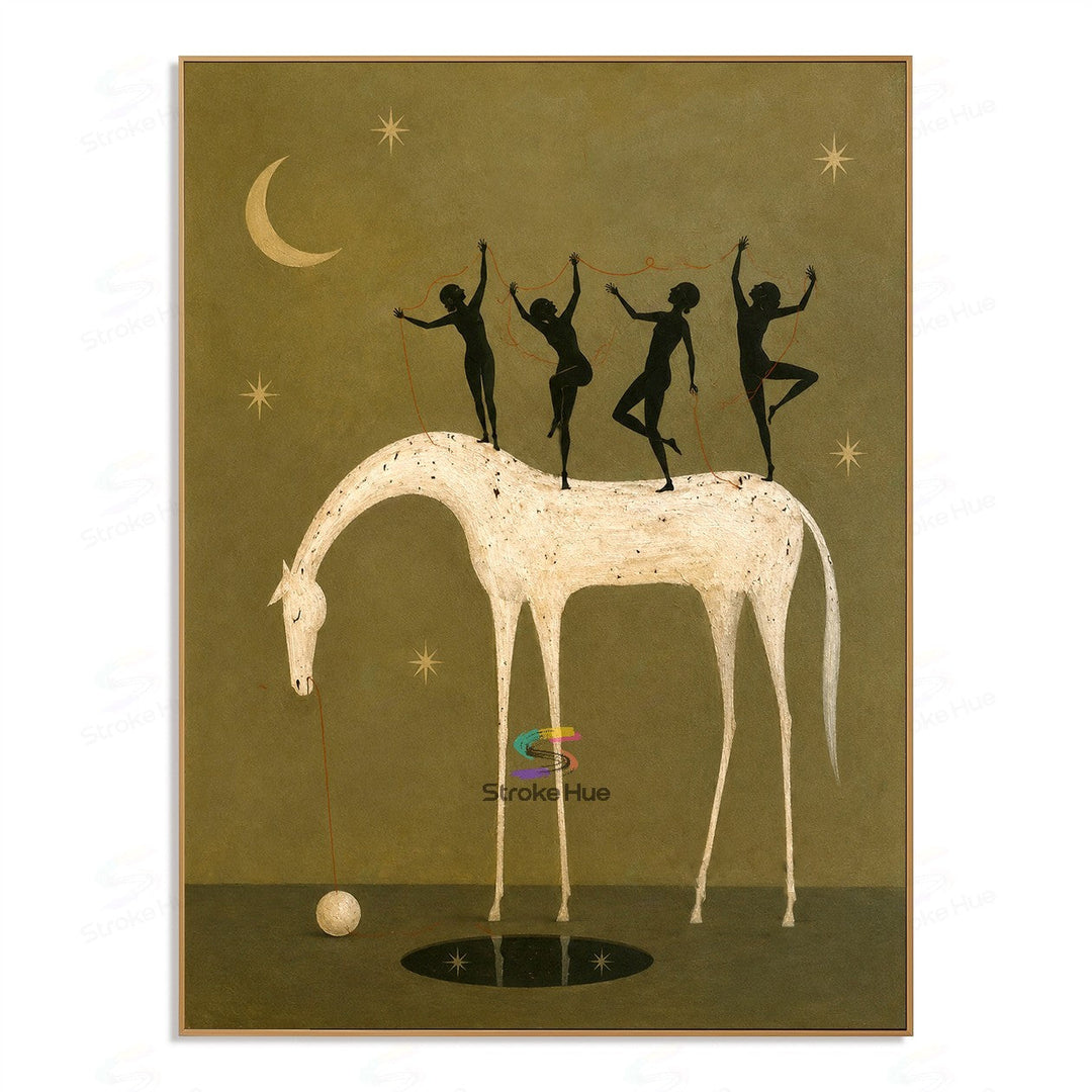 Moon Dancers-Horse Painting