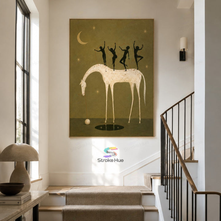 Moon Dancers-Horse Painting