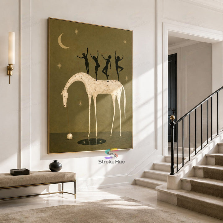 Moon Dancers-Horse Painting