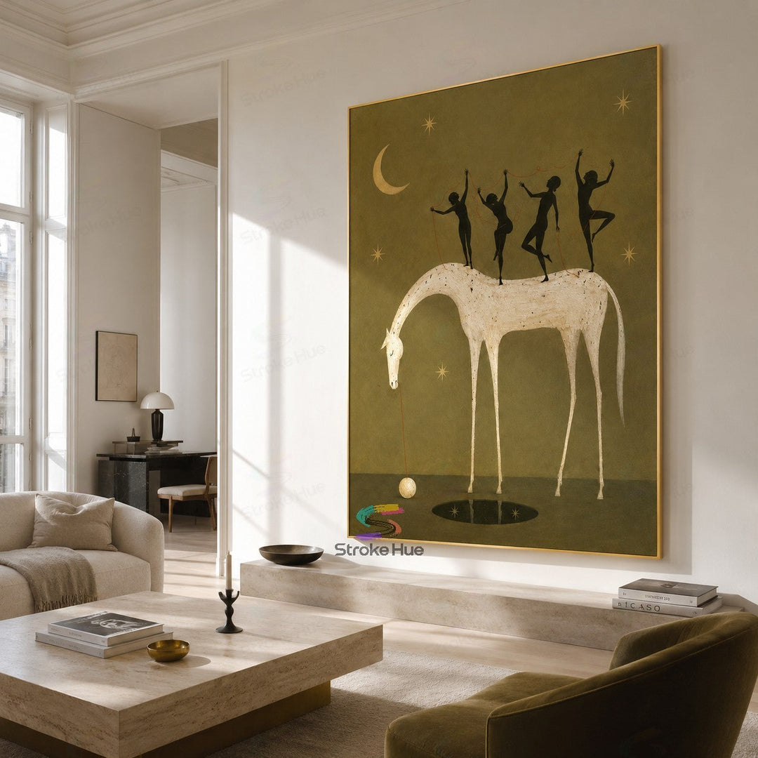 Moon Dancers-Horse Painting