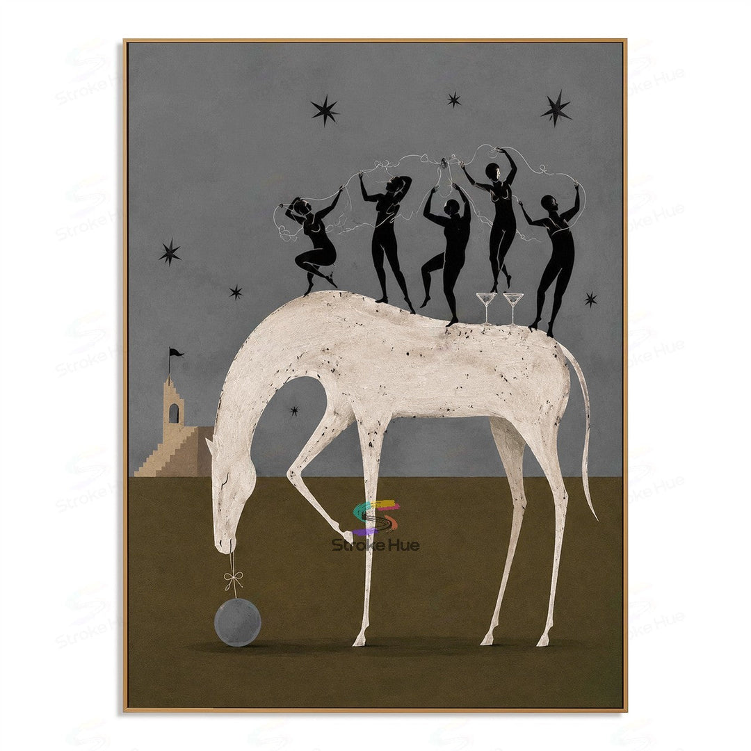 Starlit Dancers-Horse Painting