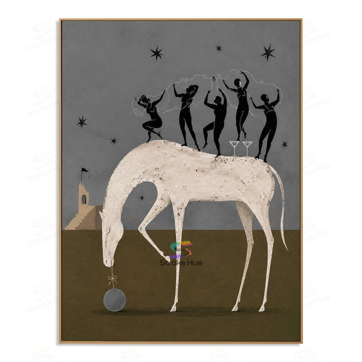 Starlit Dancers-Horse Painting