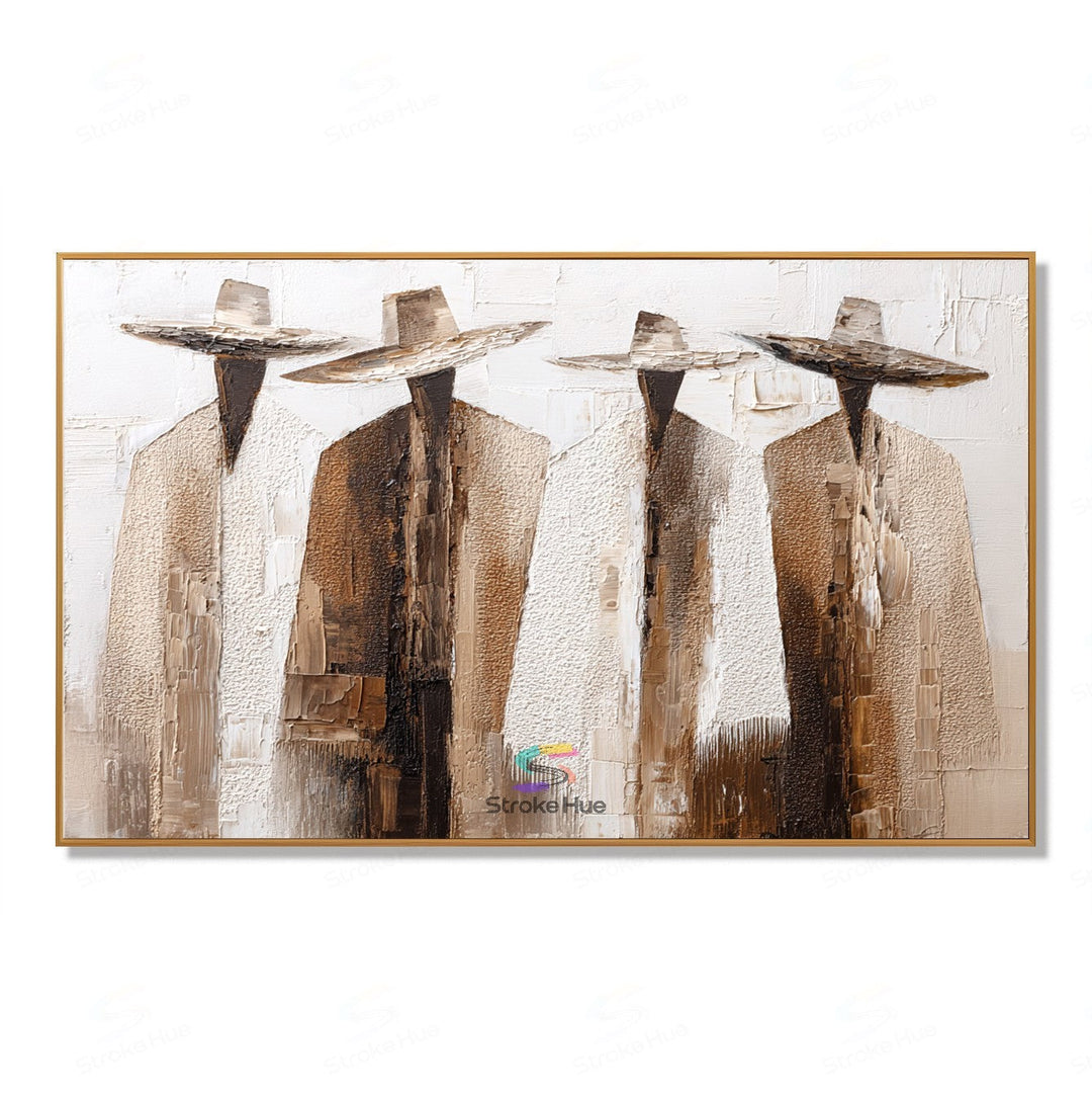 Mesa Quartet-Hat Figure Painting
