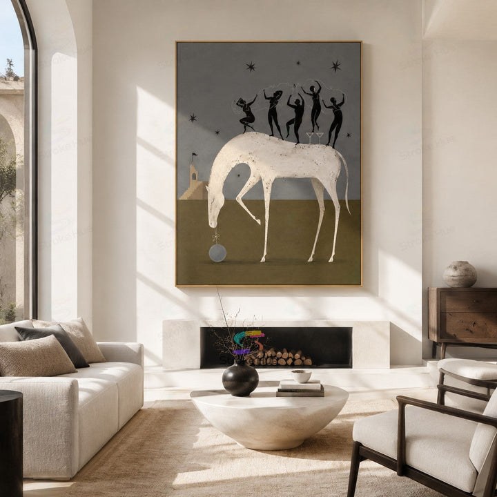 Starlit Dancers-Horse Painting