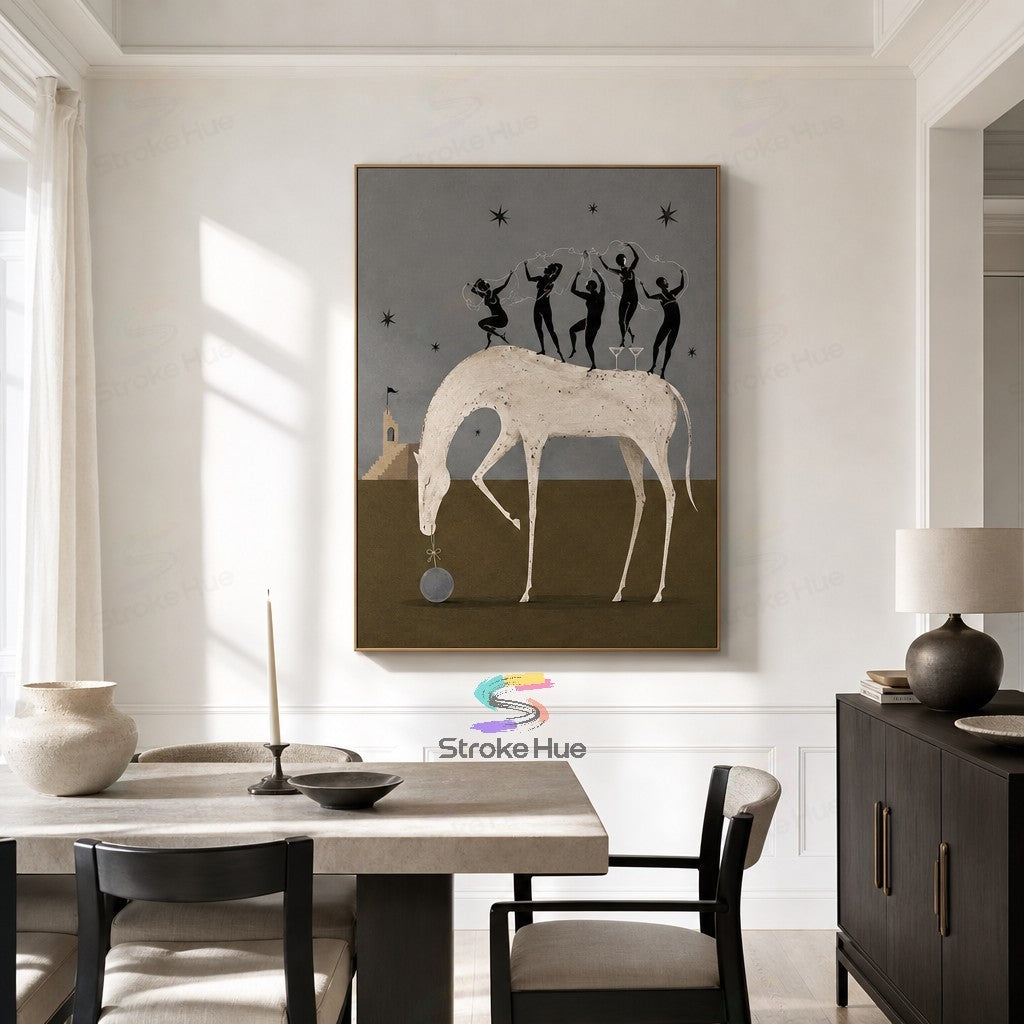 Starlit Dancers-Horse Painting