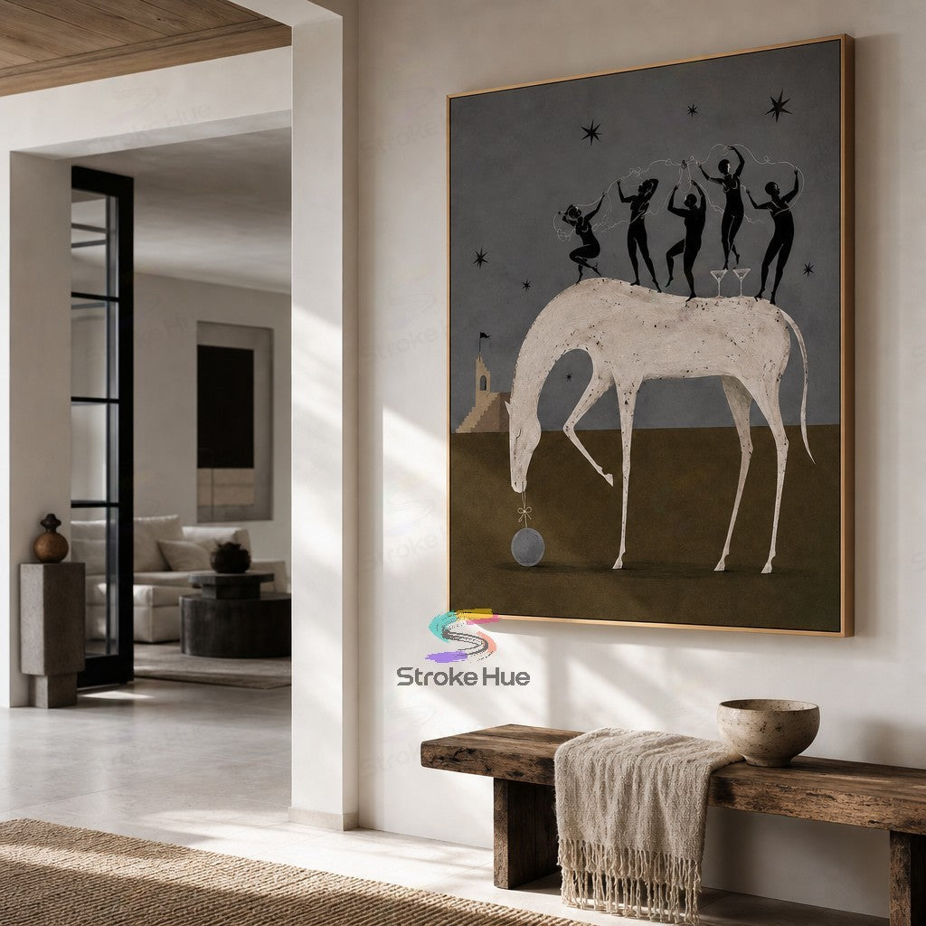 Starlit Dancers-Horse Painting