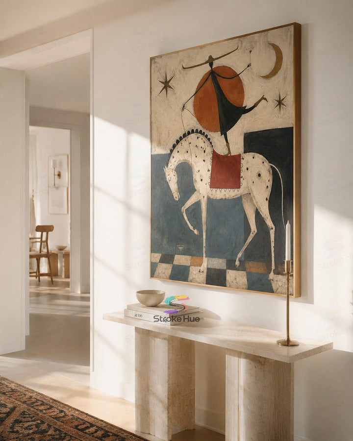 Sunlit Rider-Horse Painting