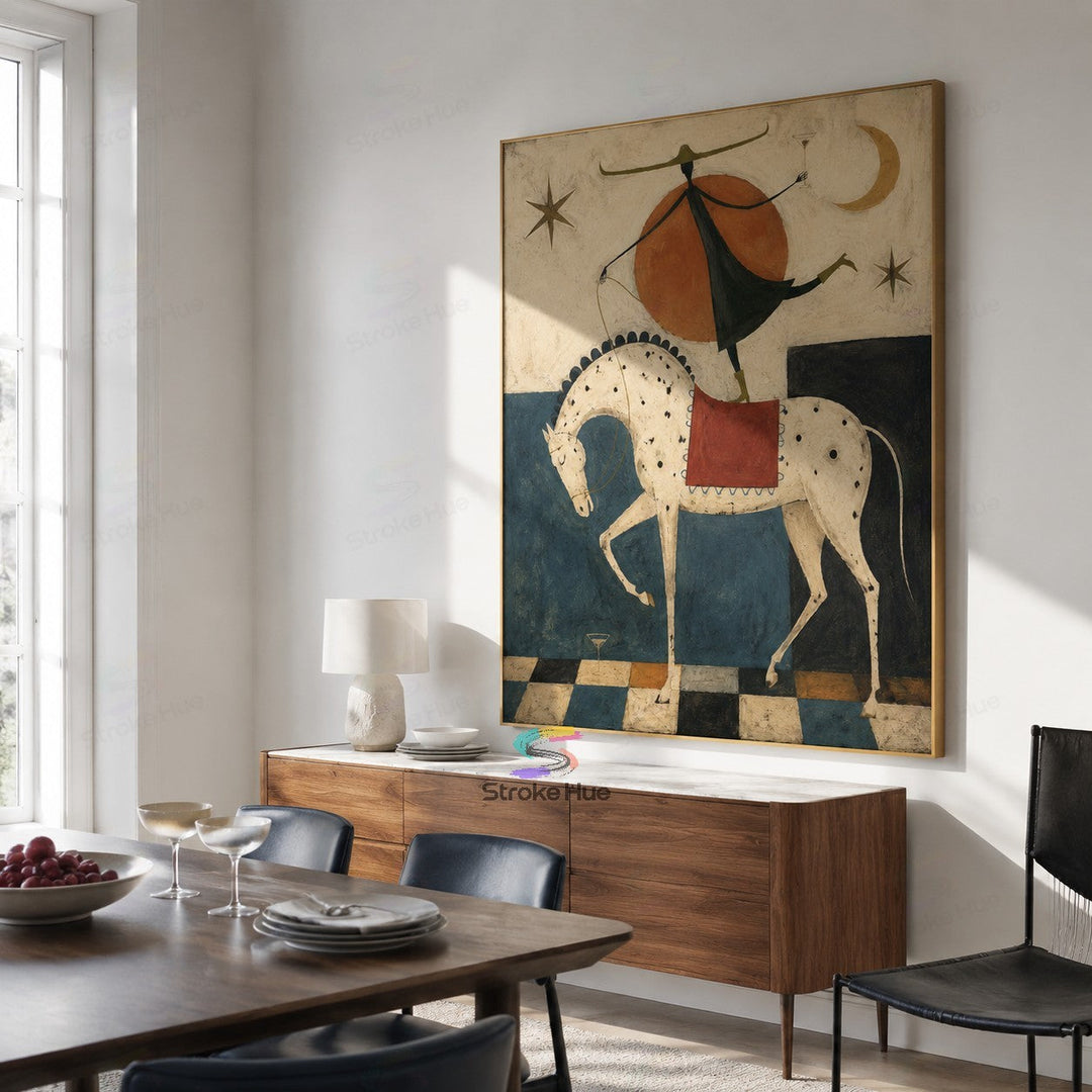 Sunlit Rider-Horse Painting
