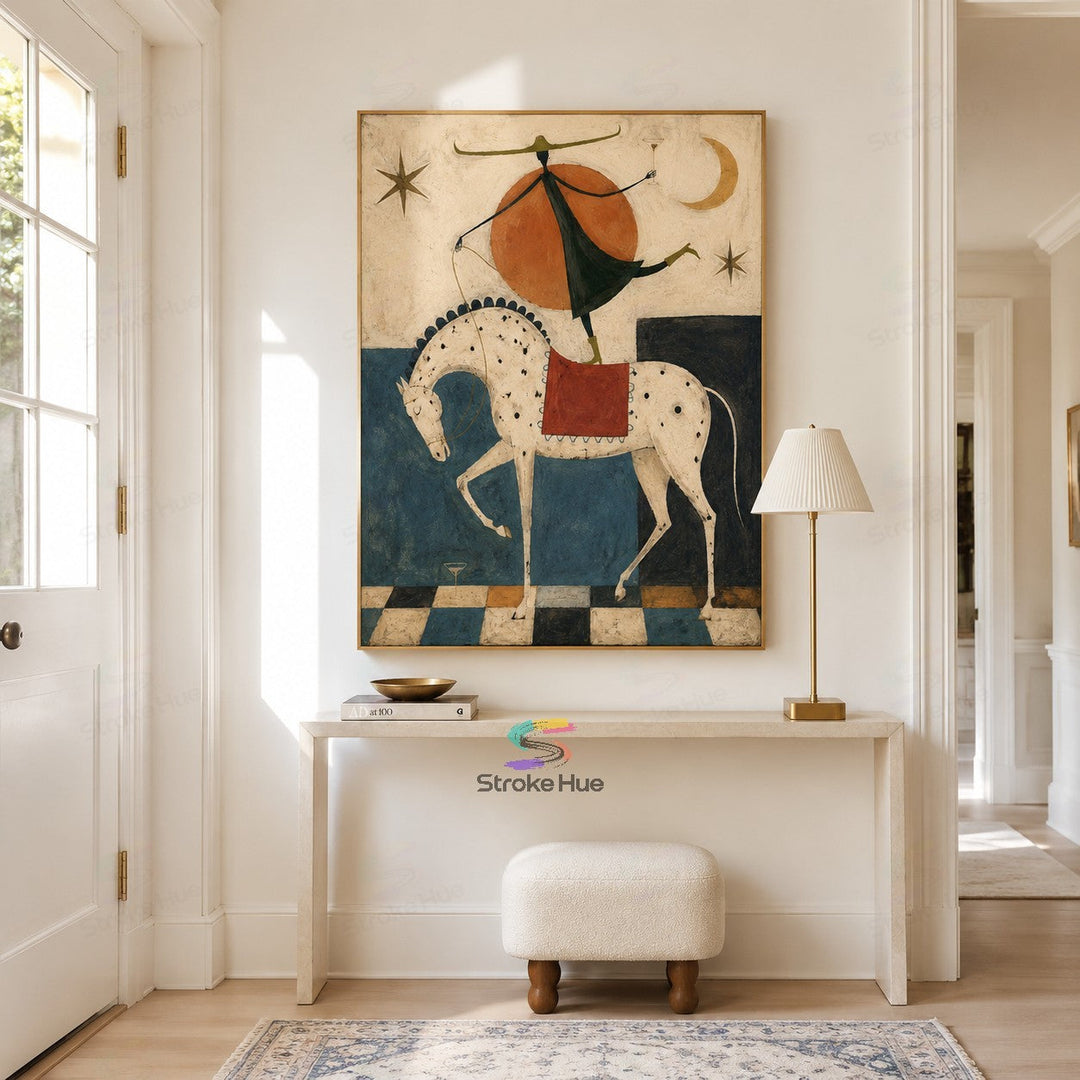 Sunlit Rider-Horse Painting
