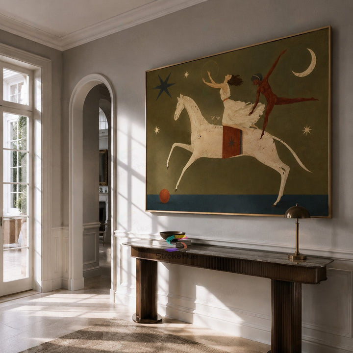 Moonbound Twin Riders-Horse Painting