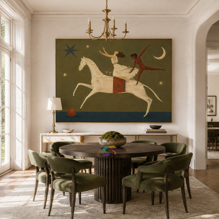 Moonbound Twin Riders-Horse Painting