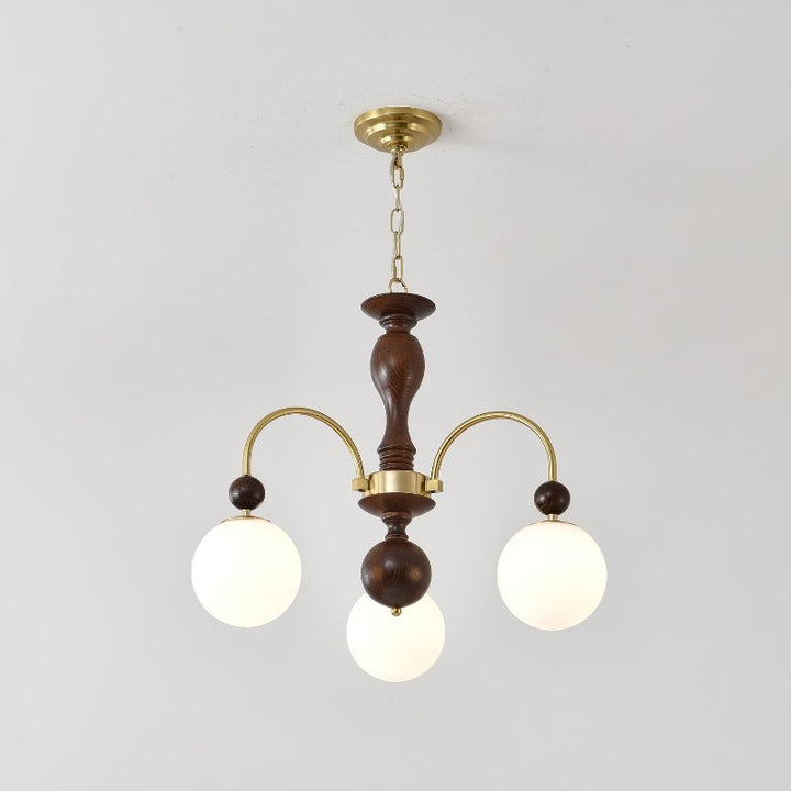 Archway Walnut Color Chandelier
