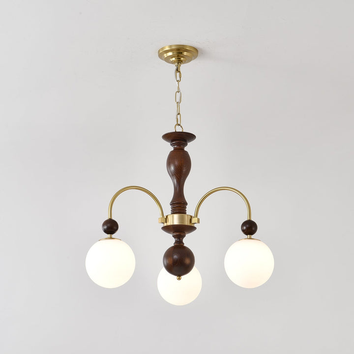 Archway Walnut Color Chandelier