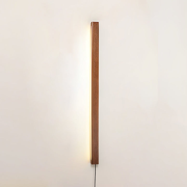 Arlo Linear Wood Plug-in Wall Light