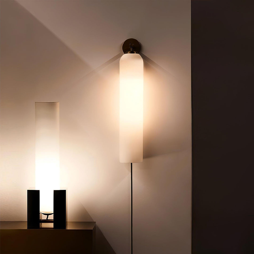 Art Glass Plug-In Sconce