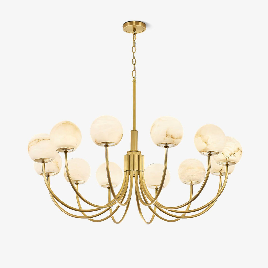 Aurelian Alabaster Globe Chandelier