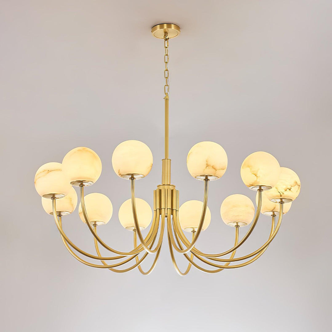 Aurelian Alabaster Globe Chandelier