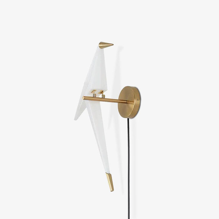 Paper Crane Plug-In Wall Lamp