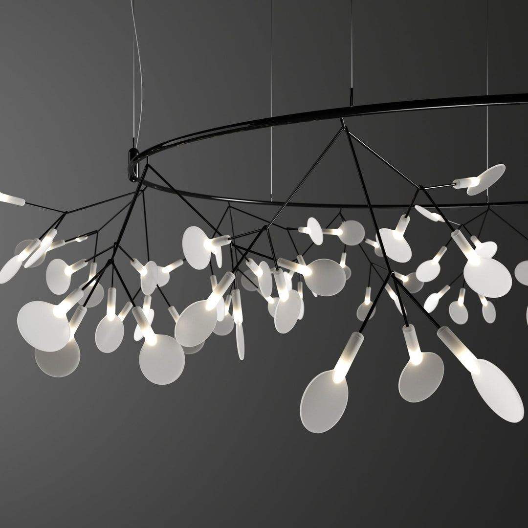 Black Big O Firefly LED Chandelier