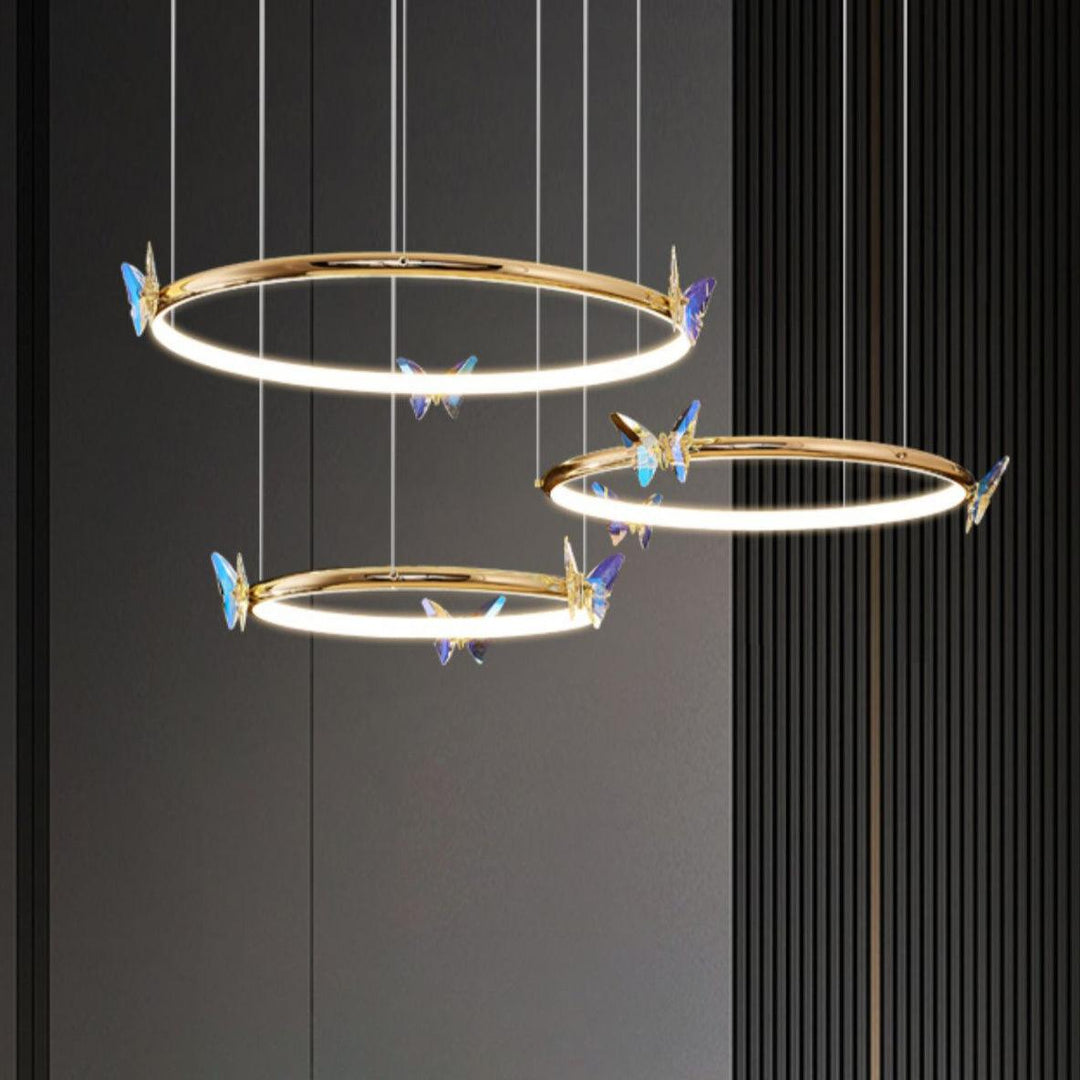 Blue Butterfly Chandelier