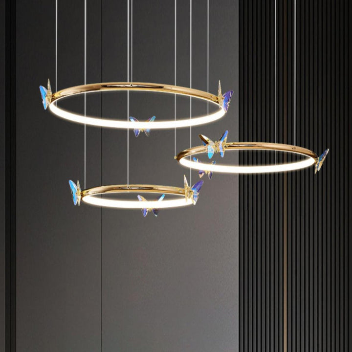 Blue Butterfly Chandelier