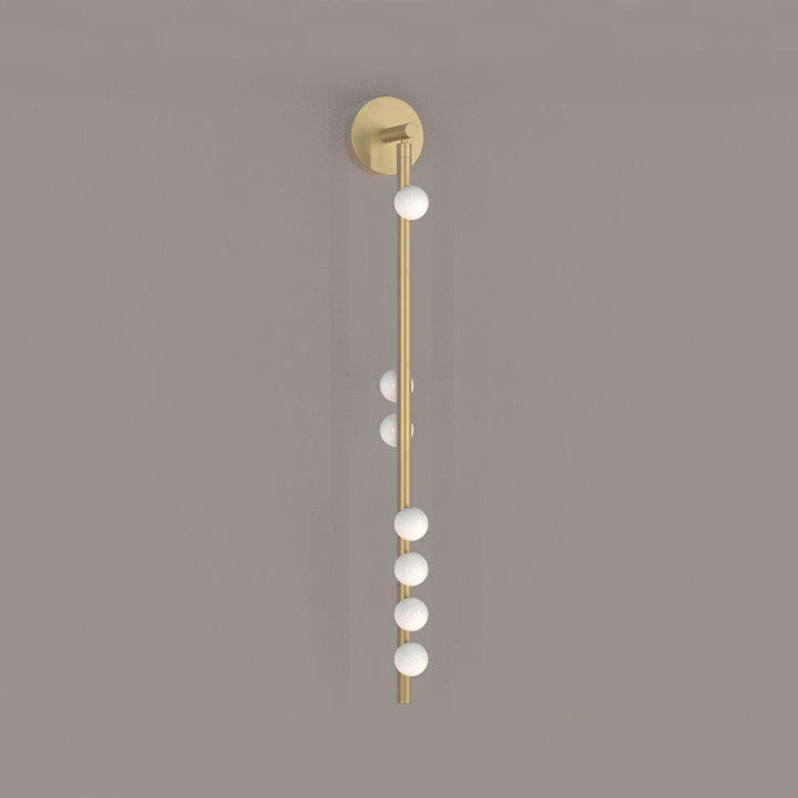 Brass Glass Tube Wall Lamp