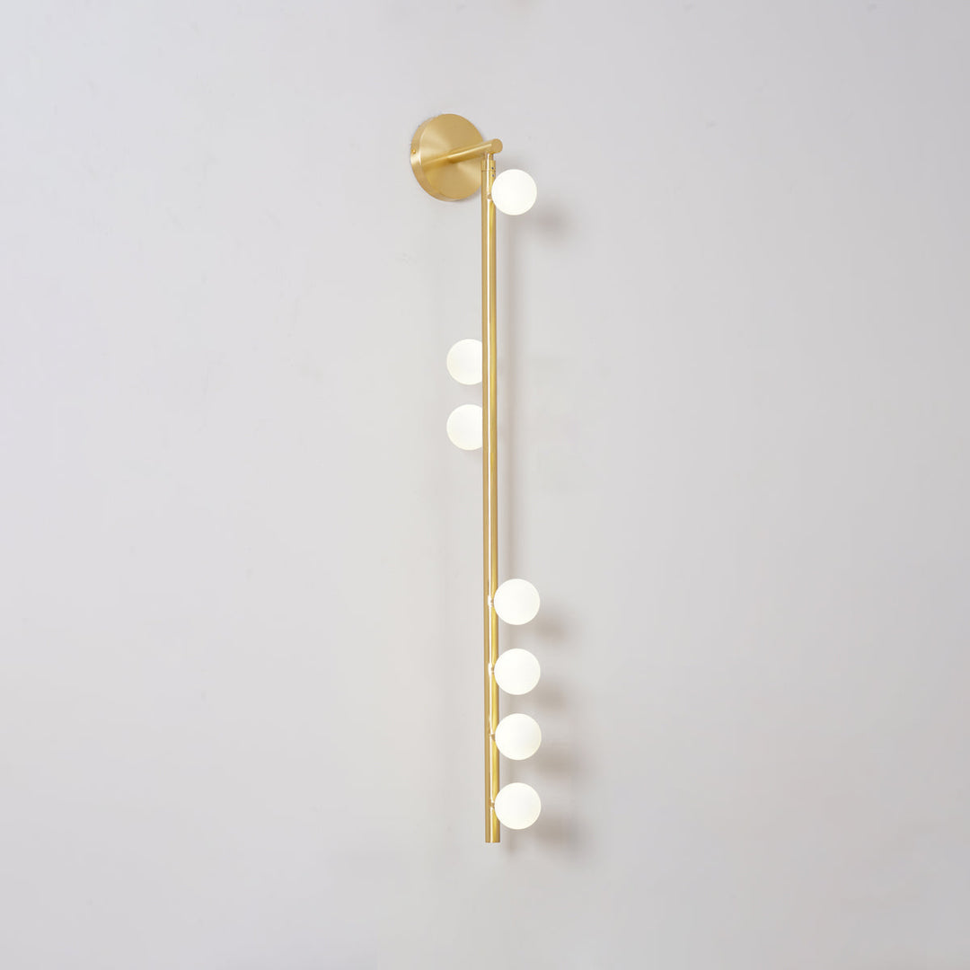 Brass Glass Tube Wall Lamp