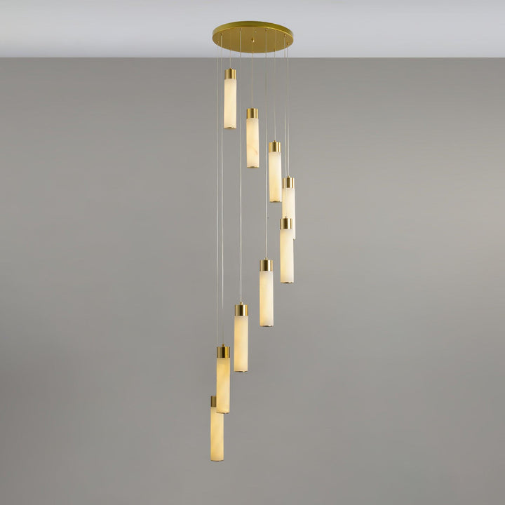 Celestial Alabaster Cascade Chandelier