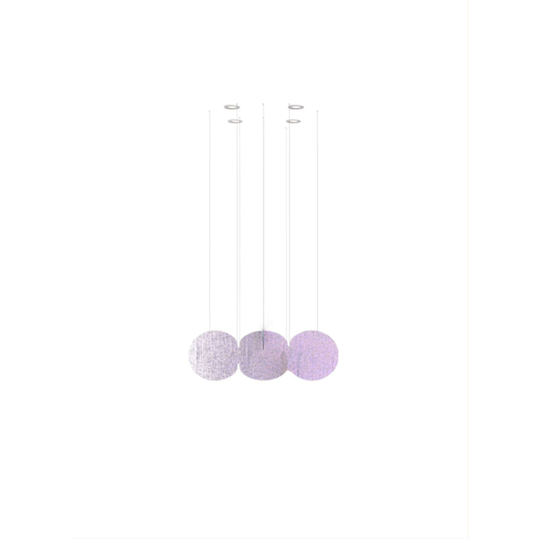 Clouds Iridescent Disc Chandelier