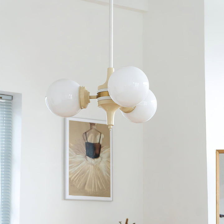 Cream Ball Chandelier