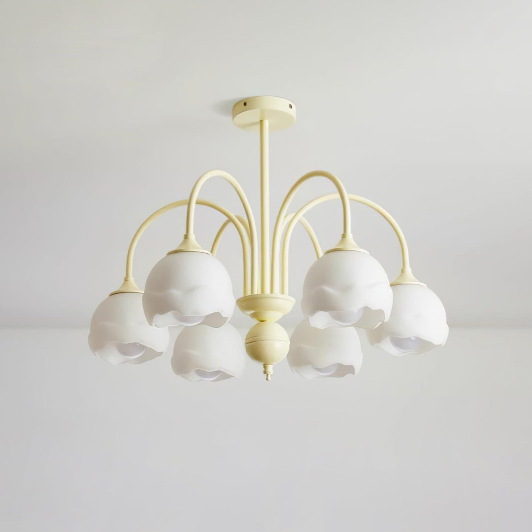 Creamy Glass Chandelier
