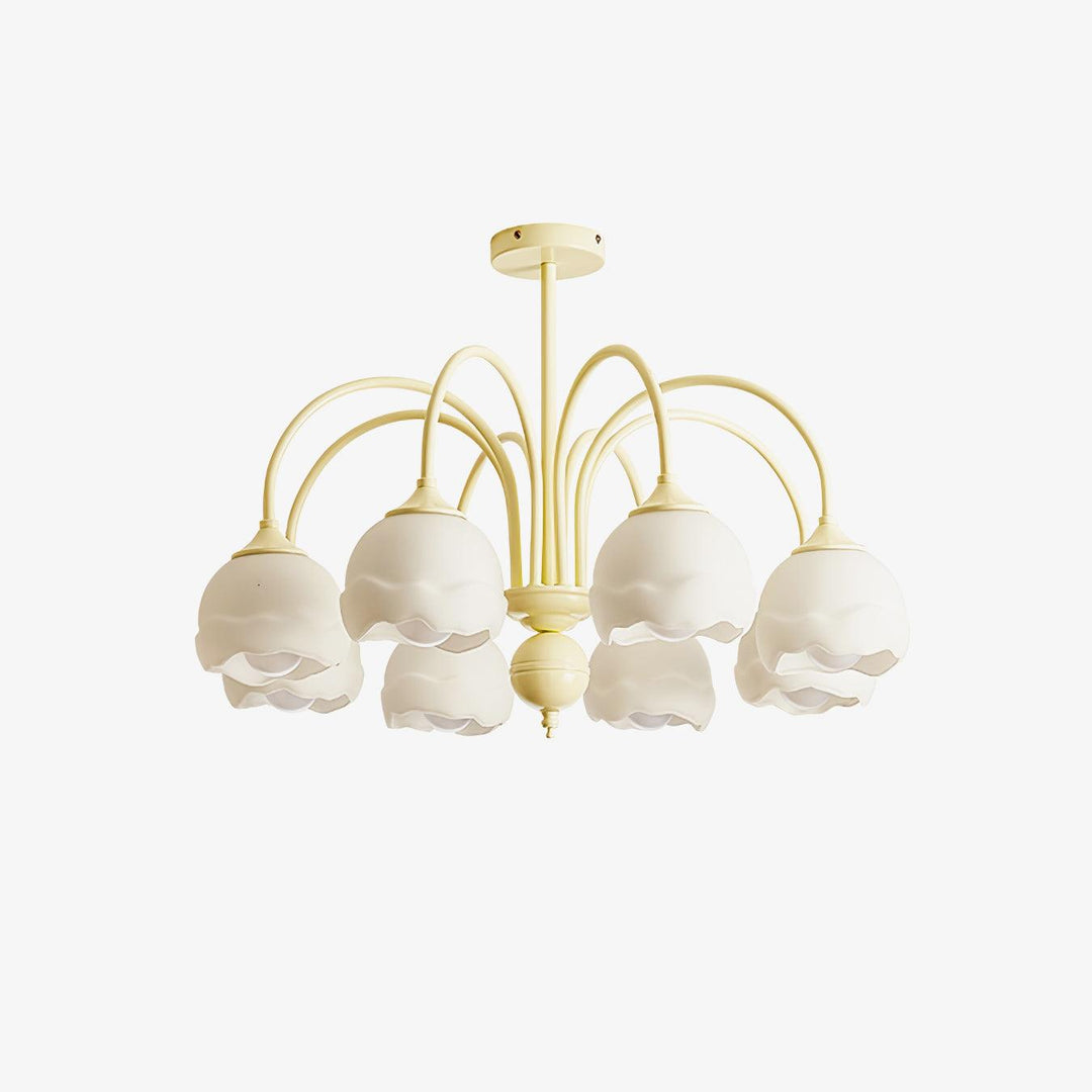 Creamy Glass Chandelier