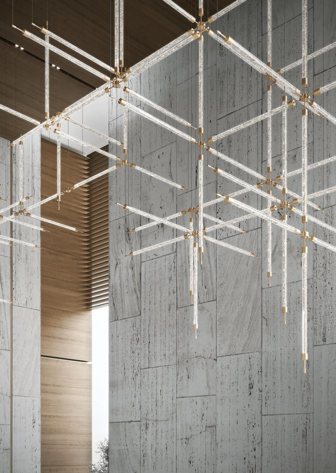 Crystal Grid Customize Chandelier