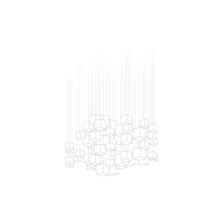 Crystal Pixels Customize Chandelier