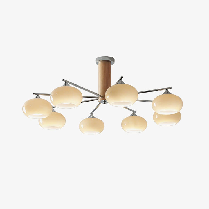 Elliptical Persimmon Candelabrum Chandelier
