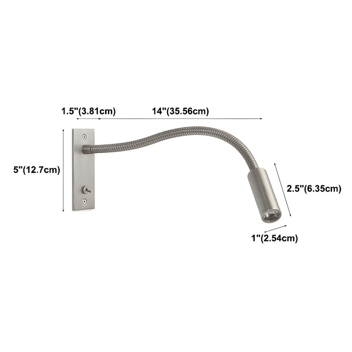 Flexible Gooseneck Sconce Wall Lamp
