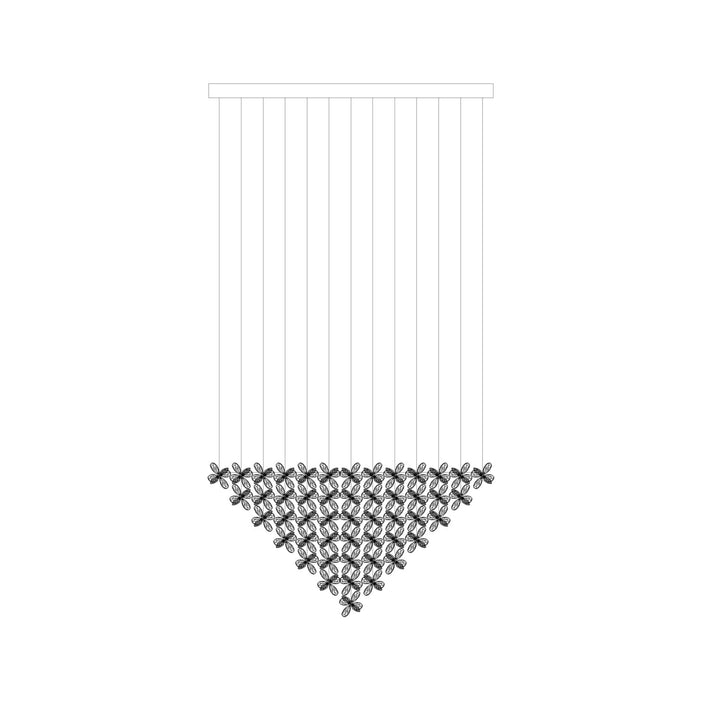 Floating Butterfly Electrolier Chandelier