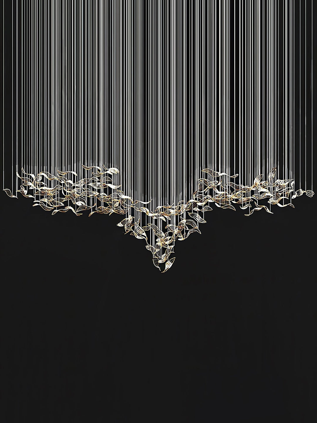 Fluttering Leaves Candelabrum Chandelier