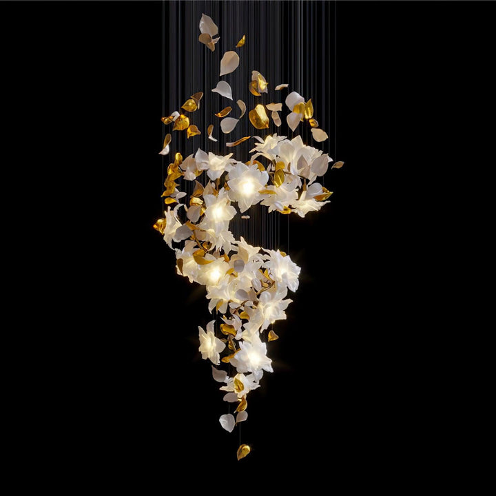 Flying Flowers Fluttering Gasolier Chandelier