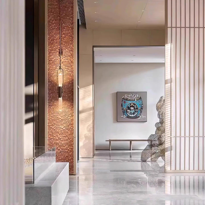 Long Arc Glass Wall Lamp