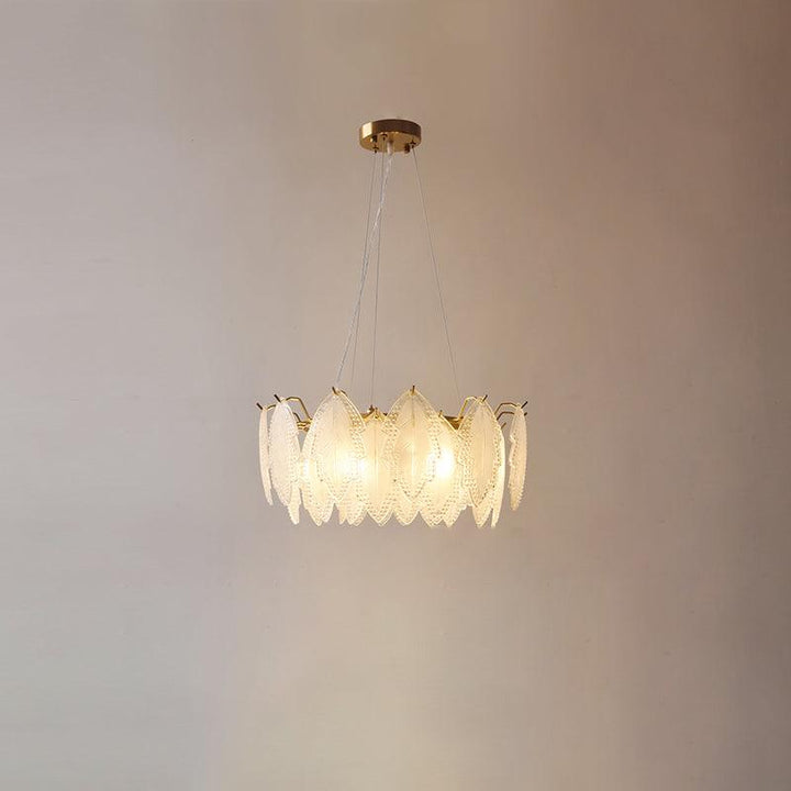 Maple Leaf Glass Ceiling fixture Chandelier