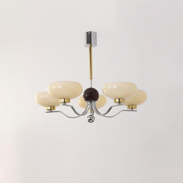 Medieval Glass Bowl Candelabrum Chandelier
